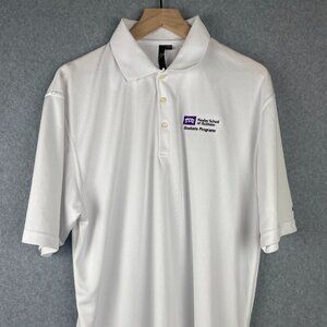 TCU Neeley School of Business Polo Shirt L White SP 100% Polyester
